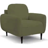 Domo DomoHome BOHO Fauteuil moderne, élégant, rembourré, avec pieds en bois, dossier et accoudoirs, pour le salon et le bureau, taille : 90x91x102 cm, couleur : OLIWKA