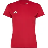 Adidas Adizero Essentials Short Sleeve T-shirt Rouge M / Regular Femme