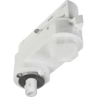 LIGHT IMPRESSIONS Deko-Light système de rail triphasé 230V D Line adaptateur triphasé pour le montage de luminaires y compris accessoires de montage 220-240V AC/50-60Hz blanc RAL 9016 84 mm 710097