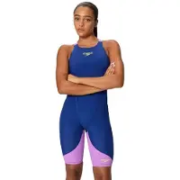 Speedo Fastskin Lzr Ignite Open Back Competition Swimsuit Bleu UK 22 Femme