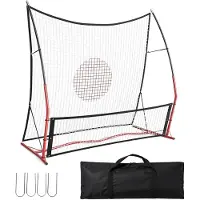 StarTech.com Réseau de rebond pour le football - Filet de rebond 2-en-1 - Rebond rapide - Pour les passes et les volées - Entraînement individuel et en équipe