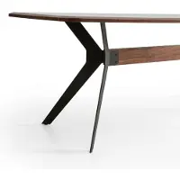 Xl Moebel Gmbh Table à manger moderne en bois robuste au design élégant