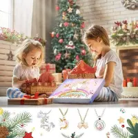 OEM Calendrier de l'Avent sirène pour filles, 24 jours, bijoux, cadeau pour filles et femmes