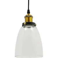 StarTech.com Abat-jour en verre - Abat-jour pour suspension - Design moderne - Pour la salle à manger, la chambre à coucher, un café - Transparent