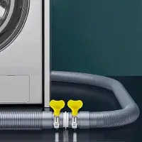 OEM Tuyau d'évacuation universel pour lave-linge - Rallonge de 2 m avec ventilateur - Adaptateur universel et collier de serrage