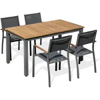 DCB Groupe Ensemble repas de jardin alu et acacia