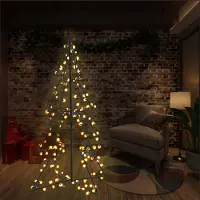 Prolenta Maison Exclusive - Sapin de Noël en forme de cône 160 LED Intérieur & Extérieur 78x120 cm