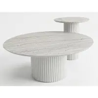 Xl Moebel Gmbh Ensemble de salon comprenant une table basse et une table d'appoint au design moderne