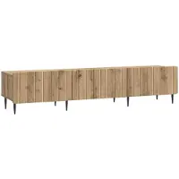 Syfax Meuble TV 147 x 34,5 x 32 cm Chêne artisanal Bois d'ingénierie