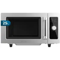 Cecotec Micro-ondes professionnel sans plateau - 25L - FlatPro 2500. 1000W, magnétron, commandes mécaniques, minuterie 60 minutes