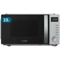 Cecotec Micro-ondes Proclean 5005 argent. Capacité de 20 litres, puissance de 700 W, technologie 3DWave, fonction de décongélation