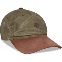 Timberland Waxed Canvas Baseball Cap Vert