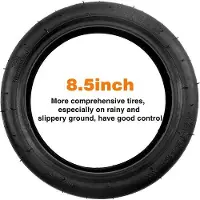 OEM Pneu de rechange pour trottinette électrique - 8 1/2 x 2 - Résistant à la déchirure et antidérapant - Pneu de rechange - Pour trottinette électrique Xiaomi