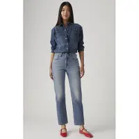 Levi's pour femme. 36200-0345 Jeans 501 Crop blue (27/26), Bleu, Casuel, Coton, Denim