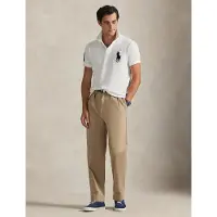 Ralph Lauren pour homme. 710688969003 Polo en maille avec logo, blanc (L), Casuel, Coton, Manche courte