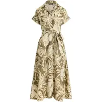 Ralph Lauren Robe-chemise beige / olive / blanc