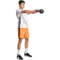 Adidas Workout Essentials Base 3 Stripes Short Sleeve T-shirt Blanc XL / Regular Homme