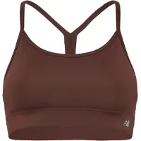 New Balance Essential Yoga Sports Bra Marron M Femme