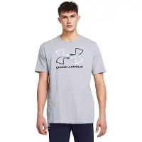 Under Armour T-Shirt fonctionnel 'FOUNDATION' gris / noir / blanc