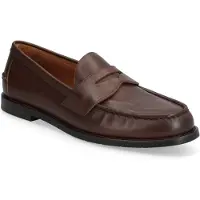 Ralph Lauren Alston Burnished Leather Penny Loafers Marron EU 47 Homme