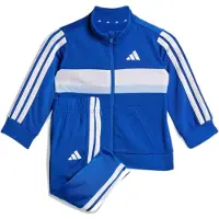 Adidas Survêtement 'SEASONAL ESSENTIALS TIBERIO 3 STRIPES TRICOT' bleu / bleu cyan / blanc