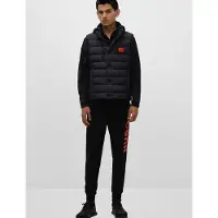 HUGO Pantalon 'Dutschi' rouge / noir