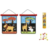 Merkloos Jeu actif à gratter : fléchettes magnétiques moyennes - Safari 40 x 31 cm