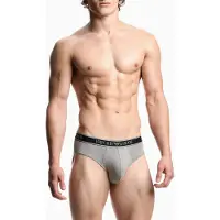 Emporio Armani pour homme. EM000258_AF20669 Set 3 Core Logobanda slip noir, gris (M), Homewear, Coton