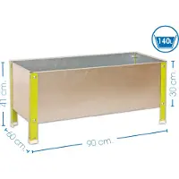 Simon Garden Jardinière Simongarden Urban 410x900x600 Vert/galva-140l Vert/galva 410x900x600 -