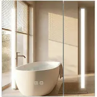 REA Armoire À Miroir M1015-60 60X65 Led Blanc