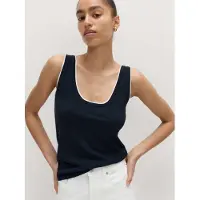 Marks & Spencer Haut bleu marine / blanc