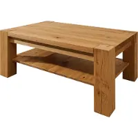 MASSIVMOEBEL24.DE MASSIVMOEBEL24 | Table Basse Chêne Sauvage Huilé Brun KENT #315 110x70x45