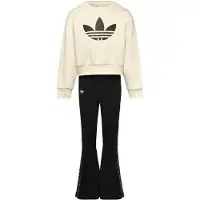 Adidas Boxy Crew Set Bébé - Survêtements, Blanc - Taille 105 - 110 CM - Jersey de coton