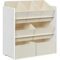 Songmics Kinder-Spielzeugregal mit 7 Aufbewahrungsboxen (62.50 x 29.50 x 60 cm)
