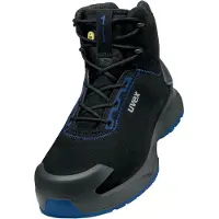 Uvex 1 x-craft chaussure de sécurité Botte S2, noir/bleu noir/bleu 35