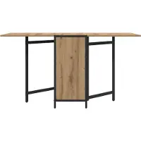 vidaXL Table de salle à manger 144 x 60 x 75 cm en aggloméré, finition chêne Artisan