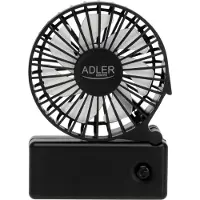 Adler Fan Foldable mini fan AD 7336 Desk fan Black Diameter 6.5 cm Number of speeds 1, Ventilateur, Noir