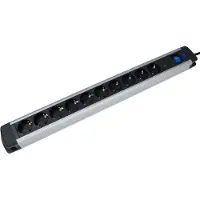 As Schwabe as-Schwabe 18360 as-Schwabe ALUX 10-fach Steckdosenleiste 1,5 m schwarz