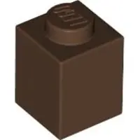LEGO 50 pièces , pièces n° 3005 en brun (Reddish Brown)