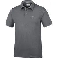 Columbia Nelson Point Short Sleeve Polo Gris M Homme