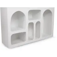 Hannah Home Buffet en bois « Liva » - 120 x 37 x 74 cm - Blanc