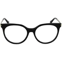 Max mara Lunettes de soleil femme - - MM5107 - Noir Brillant - 53/17/145 - Synthétique - Moderne - Pont 17 mm