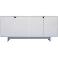 Hannah Home Buffet en bois « Doruk » - 180 x 40 x 81 cm - Blanc