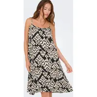 ONLY Robe d’été 'ONLMai' mastic / noir
