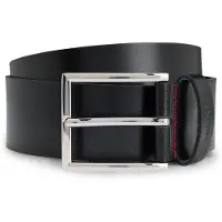HUGO pour homme. 50541171 Ceinture Olpian noire (100 cm), Casuel, Cuir