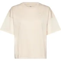 Puma Her Oversized Short Sleeve T-shirt Beige L Femme