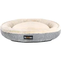 OEM Lit pour chien, forme beignet, 75 cm, gris, Ø 75 cm