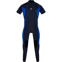 Rip Curl Dawn Patrol 2/2 Mm Short Sleeve Chest Zip Neoprene Suit Bleu S Homme