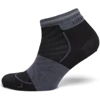 Icebreaker Chaussettes de Course Icebreaker Femme Merino Run+ Ultralight Mini Black/Graphite-Taille 35 - 37