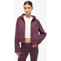 Superdry Sport Tech Relaxed Full Zip Sweatshirt Violet M Femme